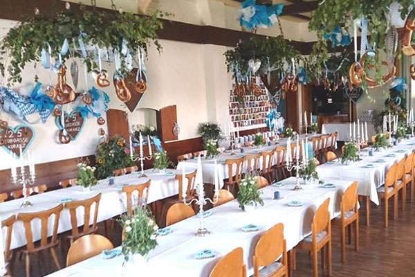 Buffet in unserem Hochzeitssaal