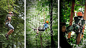 Kletterspaß für die ganze Familie im naheliegenden Kletterwald